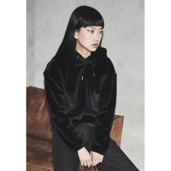 блуза,дамски,блузи,urban,classics,velvet,gathered,sweatshirt,black