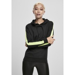 блуза,дамски,блузи,urban,classics,sweatshirt,neon,stripe,black