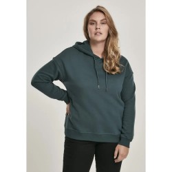 блуза,дамски,блузи,urban,classics,ribbed,big,sweatshirt,green,bottle,(green)