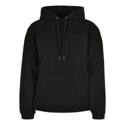 блуза,дамски,блузи,urban,classics,sweatshirt,lace,inset,black