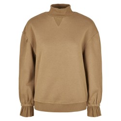 блуза,дамски,блузи,urban,classics,high,collar,urban,hiking,classics,sweatshirt,brown