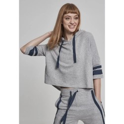 блуза,дамски,блузи,urban,classics,taped,leeve,sweatshirt,grey,(gray,navy,blue)