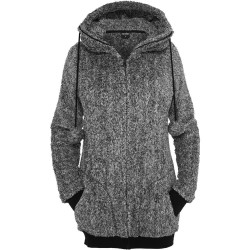 блуза,дамски,блузи,urban,classics,teddy,sweatshirt,black,(black,white)