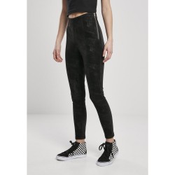 панталони,дамски,панталони,urban,classics,washed,faux,leather,pants,black