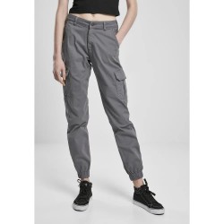 панталони,дамски,панталони,urban,classics,high,waist,cargo,pants,dark,gray,(grey)