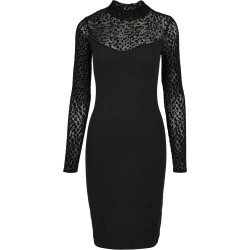 рокля,дамски,поли,и,рокли,urban,classics,turtleneck,dress,black,(black)