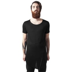 тениска,мъжки,тениски,urban,classics,long,front,zip,2.0,t,shirt,black