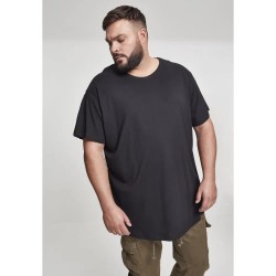 Тениска Urban classics Shaped Long Big short sleeve T-shirt - Black (Black) тениска,мъжки,тениски,дамски,тениски,urban,classics,shaped,long,big,short,sleeve,t,shirt,black,(black)