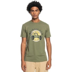 Тениска Quiksilver Coastal Grooves short sleeve T-shirt - Green (Four Leaf Clover) тениска,мъжки,тениски,дамски,тениски,quiksilver,coastal,grooves,short,sleeve,t,shirt,green,(four,leaf,clover)