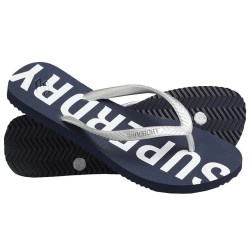 джапанки,дамски,сандали,и,чехли,superdry,code,essential,flip,flops,deep,navy,metallic,silver,(purple)
