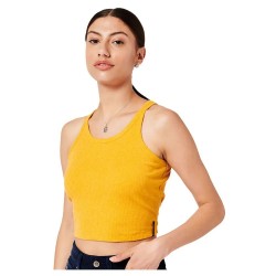 тениска,дамски,тениски,superdry,vintage,crop,ribbed,sleeveless,t,shirt,orange,(ochre,marl)