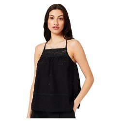 тениска,дамски,тениски,superdry,vintage,woven,lace,sleeveless,t,shirt,black