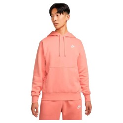 суичър,мъжки,пуловери,nike,sportswear,club,fleece,hoodie,pink,(lt,madder,root,lt,madder,root,white)