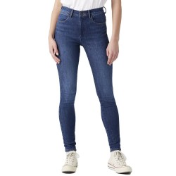дънки,дамски,панталони,wrangler,skinny,good,news,high,waist,jeans,bleu,(blue)