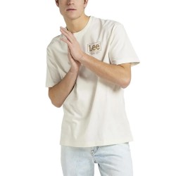 тениска,мъжки,тениски,lee,logo,loose,short,sleeve,t,shirt,white,(ecru)