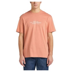 тениска,мъжки,тениски,lee,logo,loose,short,sleeve,t,shirt,rust,(green)