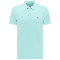 мъжки,блузи,с,яка,lee,short,sleeve,polo,mint,blue,(white)