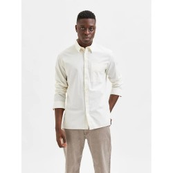 риза,с,дълъг,ръкав,мъжки,ризи,selected,regular,axel,seersucker,long,sleeve,shirt,egret,(white)