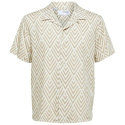 риза,с,къс,ръкав,мъжки,ризи,selected,regular,tyler,short,sleeve,shirt,beige,(incense,aop)