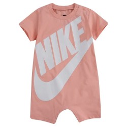 Nike Futura short sleeve pelele - Orange (Bleached Coral) детски,пижами,nike,futura,short,sleeve,pelele,orange,(bleached,coral)