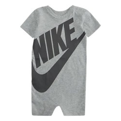 Nike Futura short sleeve pelele - Grey (Dark Gray Heather / Black) детски,пижами,nike,futura,short,sleeve,pelele,grey,(dark,gray,heather,black)