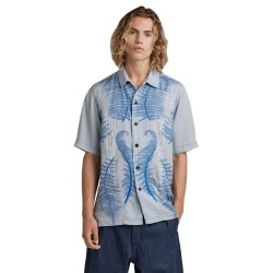 риза,с,къс,ръкав,мъжки,ризи,g,star,hawaii,commando,short,sleeve,shirt,blue