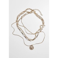 бижутерия,urban,classics,coin,layering,necklace,yellow,(doré)