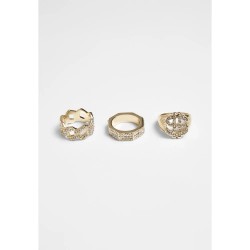 бижутерия,urban,classics,set,of,3,s,dollar,ring,yellow,(doré)