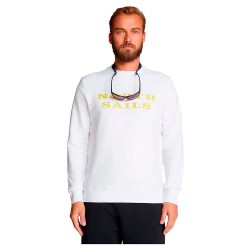 блуза,мъжки,пуловери,north,sails,691004,graphic,sweatshirt,white