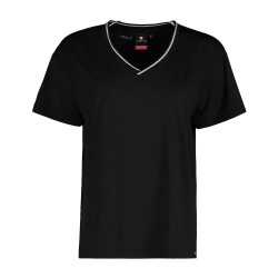 тениска,дамски,тениски,luhta,hinkabole,short,sleeve,v,neck,t,shirt,black,(black)