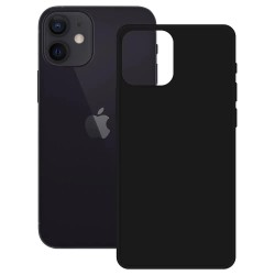 други,аксесоари,contact,matte,iphone,12,mini,silicone,phone,case,clear,(black)