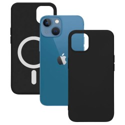 други,аксесоари,ksix,magcharge,iphone,13,mini,silicone,phone,case,black,(black)
