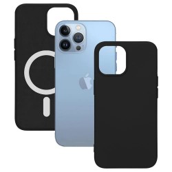 други,аксесоари,ksix,magcharge,iphone,13,pro,silicone,phone,case,black,(black)