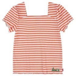 тениска,детски,тениски,levi´s,®,ribbed,short,sleeve,t,shirt,orange,(hot,coral)