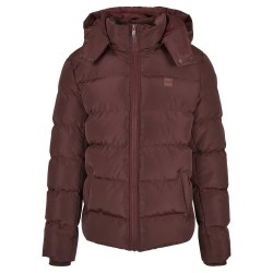 Яке Urban classics Hooded Puffer-Big jacket - Red (Bordeaux) яке,мъжки,якета,дамски,якета,и,палта,urban,classics,hooded,puffer,big,jacket,red,(bordeaux)