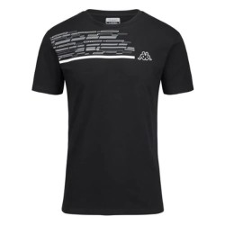 тениска,мъжки,тениски,kappa,godot,short,sleeve,t,shirt,black,(black)