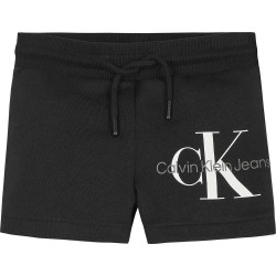 Дънки Calvin klein jeans Reflective Monogram sweat shorts - Black (Ck Black) дънки,детски,панталони,calvin,klein,jeans,reflective,monogram,sweat,shorts,black,(ck,black)