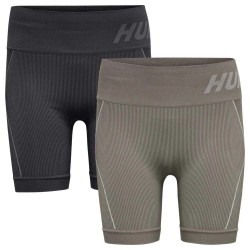 клин,дамски,клинове,дамски,чорапогащи,и,клинове,hummel,christel,seamless,short,leggings,2,units,multicolor,(black,chateau,grey)
