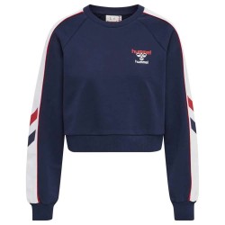 блуза,дамски,блузи,hummel,durban,crop,sweatshirt,blue,(peacoat)