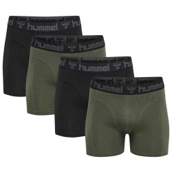 боксерки,мъжко,бельо,hummel,marston,boxers,4,units,black,thyme,(green)