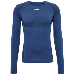 тениска,мъжки,тениски,hummel,mike,seamless,long,sleeve,t,shirt,insignia,blue,black,melange,(blue)
