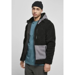 яке,мъжки,якета,urban,classics,hooded,sherpa,jacket,black,(black,dark,gray)