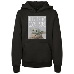 детска,тениска,мъжки,пуловери,mister,tee,child,the,mandalorian,child,good,side,sweatshirt,black