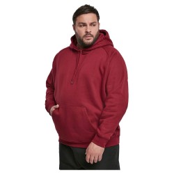 блуза,мъжки,пуловери,urban,classics,hooded,sweatshirt,blank,(big,),red
