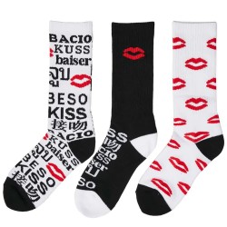 чорапи,мъжки,чорапи,mister,tee,kiss,socks,3,pairs,black,(black,white,red)