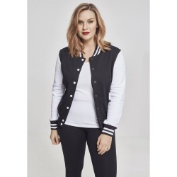 яке,дамски,якета,и,палта,urban,classics,jacket,2,tone,college,sweat,gt,black