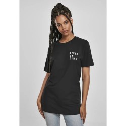 тениска,дамски,тениски,mister,tee,never,on,time,short,sleeve,t,shirt,black,(black)