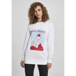 тениска,дамски,тениски,mister,tee,merry,chritma,cat,long,sleeve,t,shirt,white,(white)