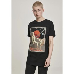 тениска,дамски,тениски,mister,tee,ditant,planet,short,sleeve,t,shirt,black,(black)