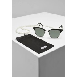 Слънчеви очила Urban classics Crete Avec Chaine sunglasses - Black (noir / vert) слънчеви,очила,слънчеви,очила,urban,classics,crete,avec,chaine,sunglasses,black,(noir,vert)